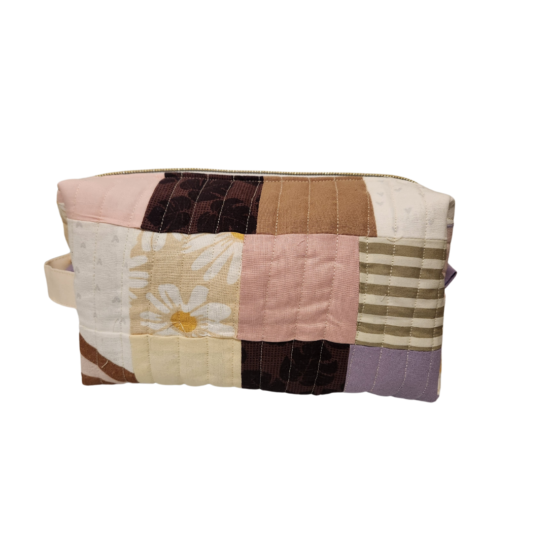 Patchwork toiletry-bag