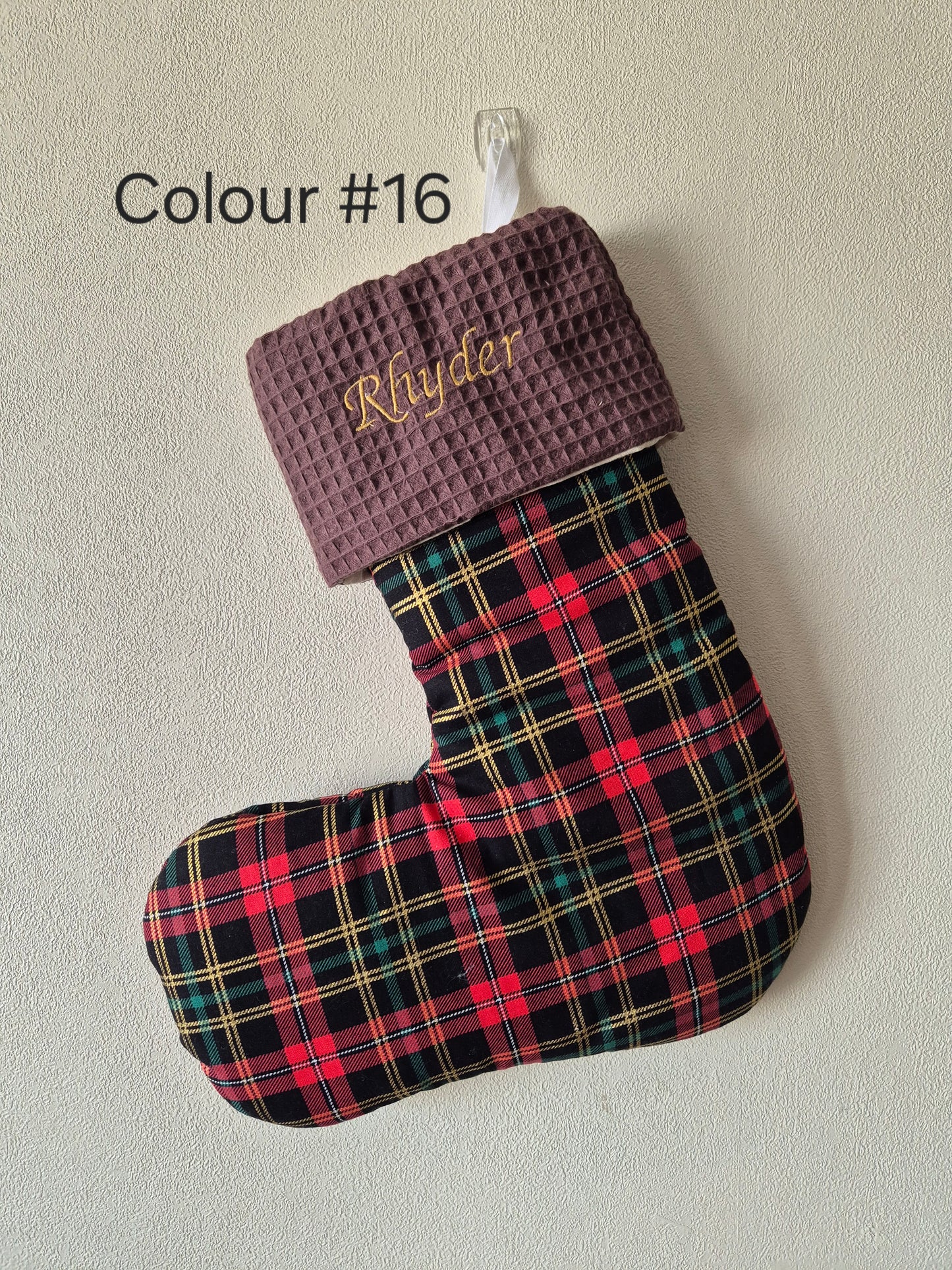 Tartan Christmas stocking